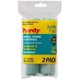 Jumbo Mini Roller Cover, Parrot, 4-1/2 X 1/4-In., 2-Pk. 1