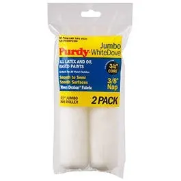 Jumbo Mini Roller Cover, White Dove, 6-1/2 X 3/8-In., 2-Pk. 1