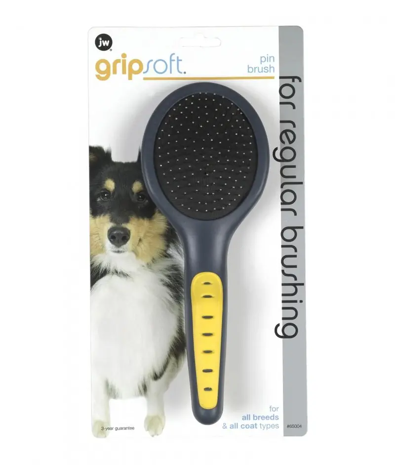 Jw Pet Gripsoft Pin Brush For Dogs 1