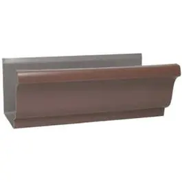 K-Style Gutter, Brown Aluminum, 5-In. X 10-Ft. 1