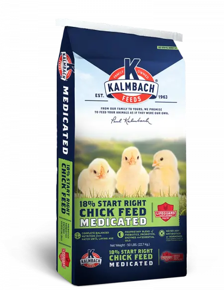 Kalmbach 18% Start Right® Chick Feed (Medicated) 1