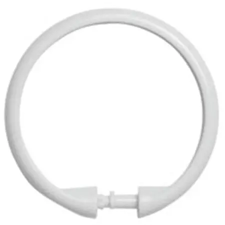 Kenney Manufacturing Plastic Shower Rings White 1