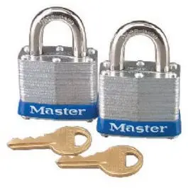 Keyed-Alike Padlocks, 1.5-In., Laminated, 2-Pk. 1