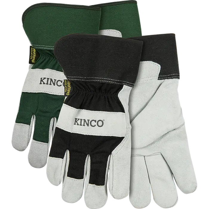 Kinco Lined Suede Cowhide Palm With Safety Cuff 1