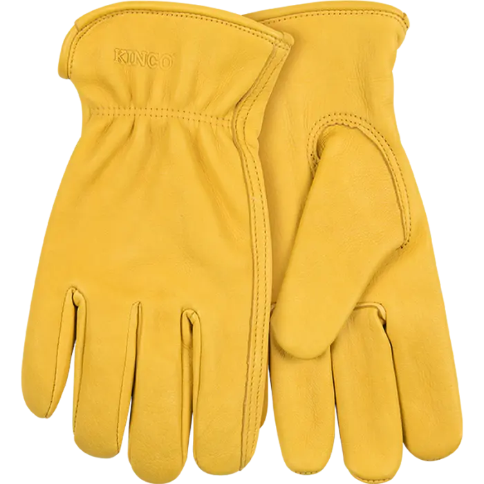 Kinco Premium Grain Deerskin Driver Large Gold 1