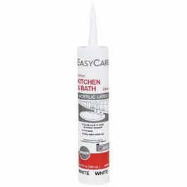 Kitchen & Bath Latex Adhesive Caulk, White, 10.1-Oz. 1