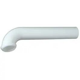 Kitchen Drain Wall Tube, White Plastic, 1-1/2 X 7-In. 1