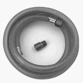 Kitchen Sink Spray Hose, Gray Vinyl, 4-Ft. 1