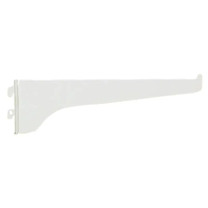 Knape & Vogt 180 Series 8 In. White Steel Regular-Duty Single-Slot Shelf Bracket 1