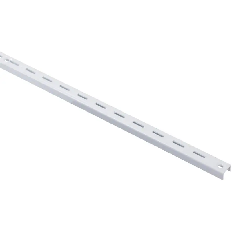 Knape & Vogt 80 Series 48 In. White Steel Adjustable Shelf Standard 1