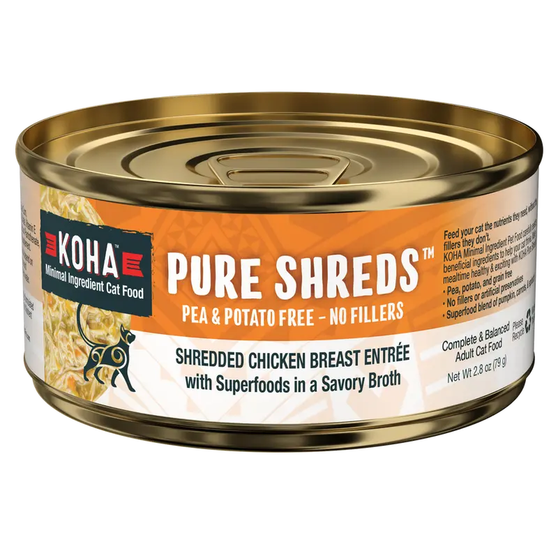 Koha Cat Pure Shredded Chicken 2.8Oz 1