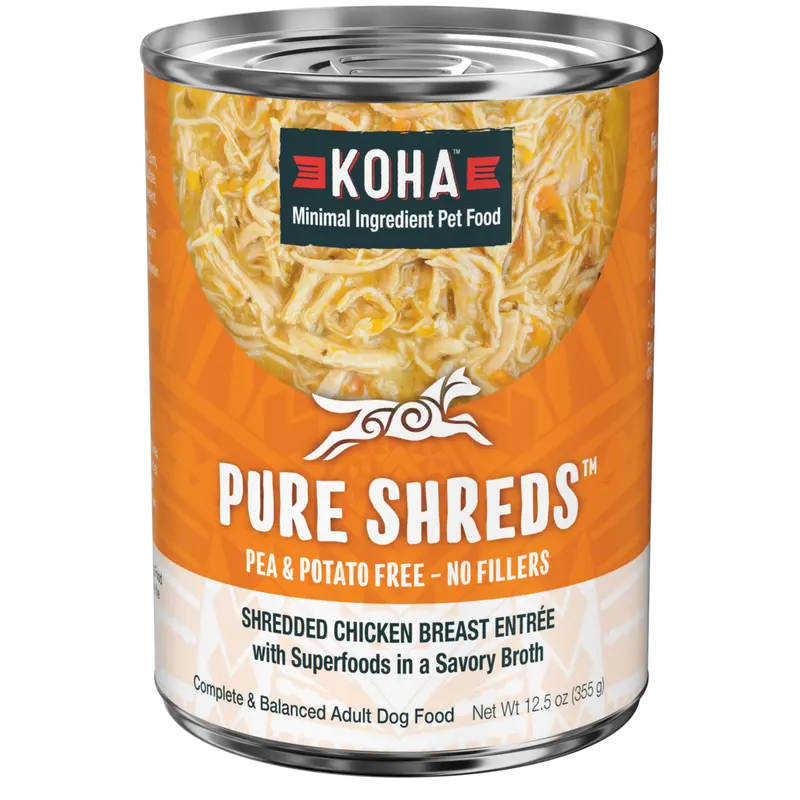 Koha Dog Gf Shredded Chicken Pumpkin 12.5Oz 1