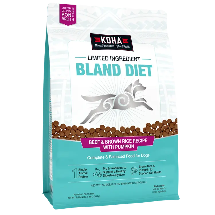 Koha Limited Ingredient Dry Bland Diet Beef & Brown Rice Recipe With Pumpkin For Dogs 1