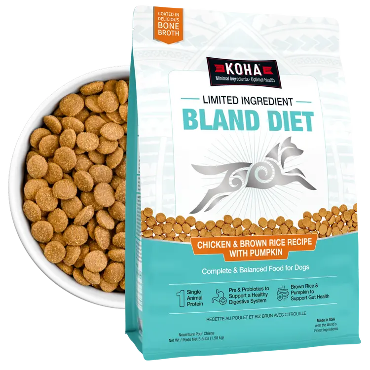 Koha Limited Ingredient Dry Bland Diet Chicken & Brown Rice Recipe With Pumpkin For Dogs 1