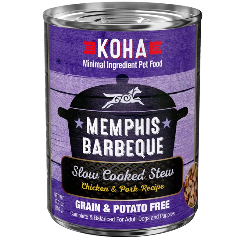 Koha Memphis Barbeque Slow Cooked Stew Chicken & Pork Recipe For Dogs 1