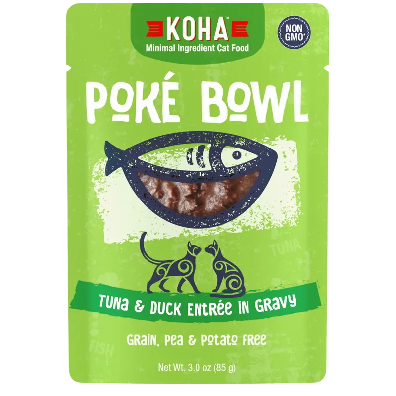 Koha Poké Bowl Tuna & Duck Entrée In Gravy For Cats 1