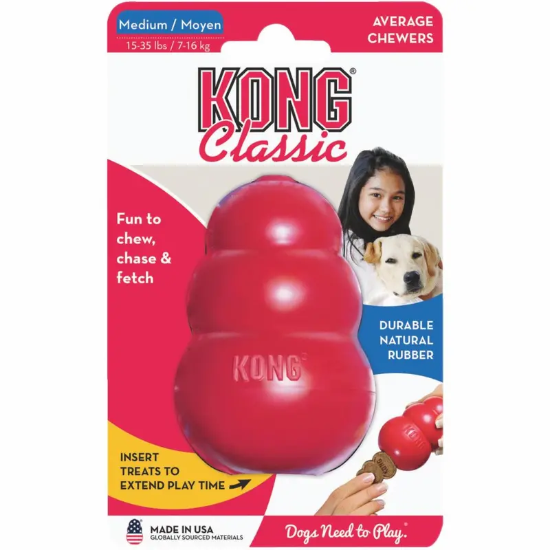 Kong Classic Dog Chew Toy, 15 To 35 Lb. 1
