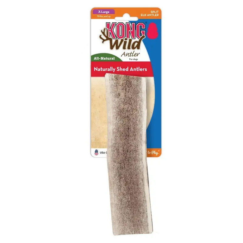 Kong Wild All-Natural Split Elk Antler For Dogs 1