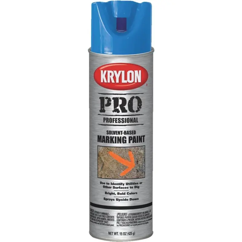 Krylon Apwa Blue 15 Oz. Inverted Marking Spray Paint 1