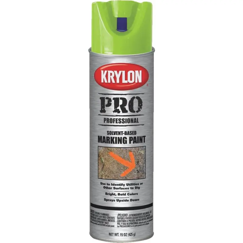 Krylon Apwa Green 15 Oz. Inverted Marking Spray Paint 1