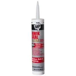 Kwik Seal Ultra Premium Silicone Kitchen & Bath Sealant, Clear, 10.1-Oz. 1