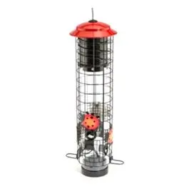 Ladybug Bird Feeder, Squirrel-Resistant, 18-In. 1