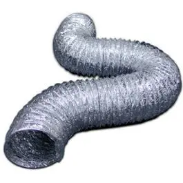 Lama-Flex Duct Pipe, Flexible, Aluminum Film Laminated, 4-In. X 25-Ft. 1