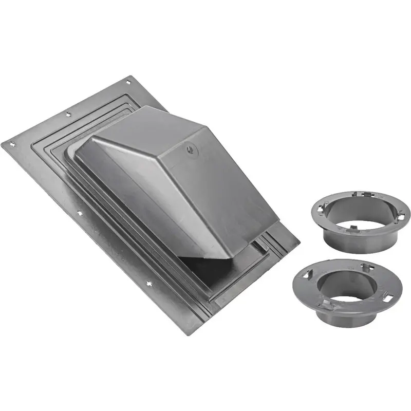 Lambro 3 In. Or 4 In. Black Plastic Roof Vent Cap For Bath Exhaust Fan 1