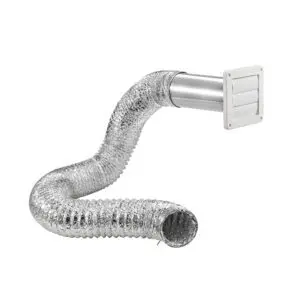 Lambro Industries Bath Fan Exhaust Through The Wall Louvered Vent Kit 1