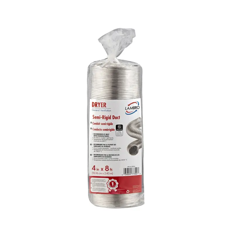Lambro Industries Ul 2158A Clothes Dryer Transition Semi-Rigid Duct 1