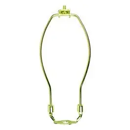 Lamp Harp, Polished Brass, 8-In. 1