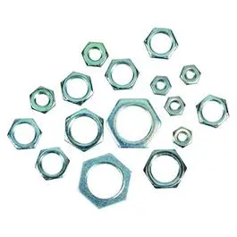 Lamp Hex Nut, Steel, Assorted, 16-Pk. 1