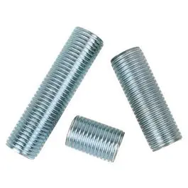 Lamp Nipple, Zinc-Plated, 1/4 Ip, 3-Pk. 1