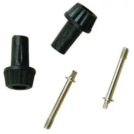 Lamp Socket Knobs 1/2-In. Extension, Black, Plastic, 4/36-In., 2-Pk. 1