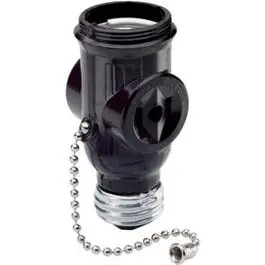 Lampholder Pull Current Tap Brown 1