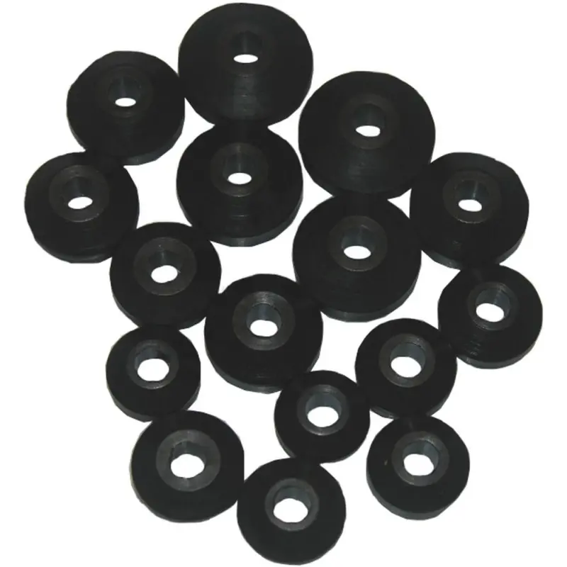 Lasco Assorted Black Beveled Bibb Faucet Washer (16 Ct.) 1