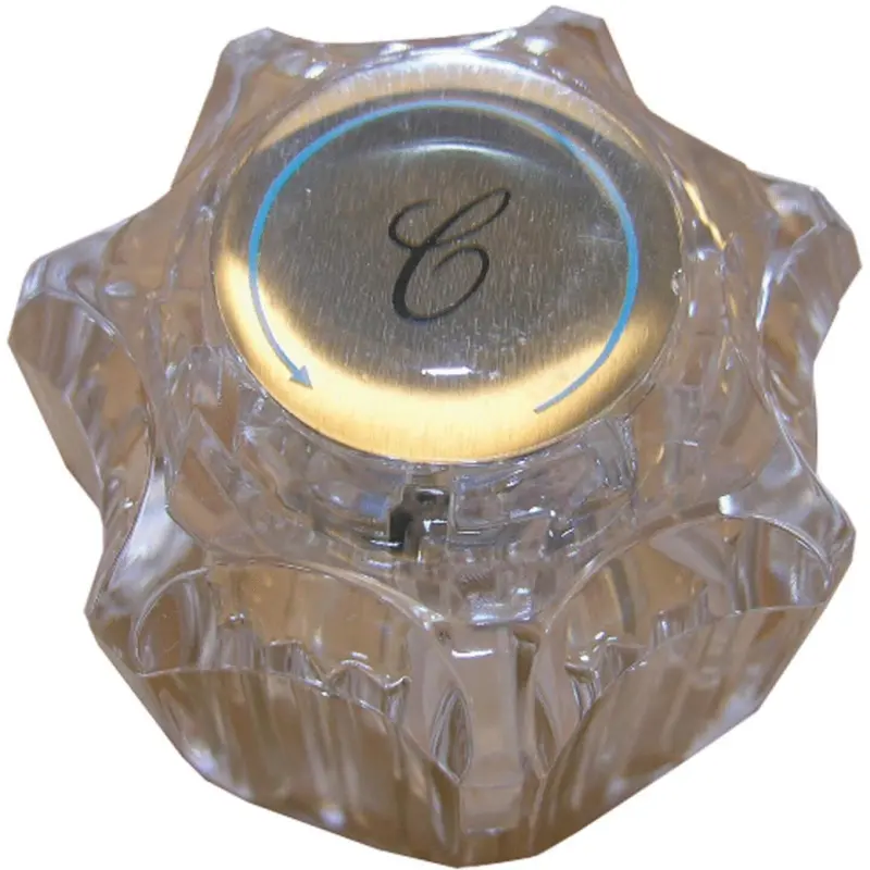 Lasco Delta Delex Cold Round Clear Tub & Shower Handle Kit 1