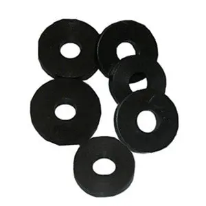 Lasco Flat Bibb Washer Black Neoprene Rubber 1