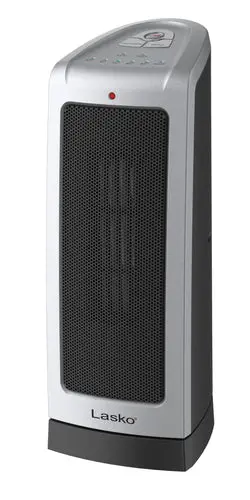 Lasko 1500W Oscillating Ceramic Tower Space Heater With Adjustable Thermostat, 2-Speeds, 5309 1