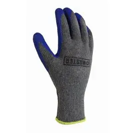 Latex-Coated Gloves, Knit Shell, Blue Crinkle, Men's Medium 1
