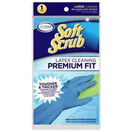 Latex Gloves, Embossed Grip, Large, Pr. 1