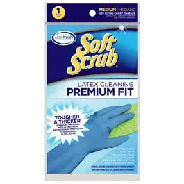 Latex Gloves, Embossed Grip, Medium, Pr. 1