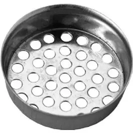 Laundry Tube Strainer Cup, Metal Chrome Finish, 1.5-In. 1