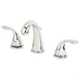 Lavatory Faucet With Pop-Up, 2 Lever Handle, Chrome 1