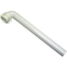 Lavatory/Kitchen Drain Arm, White Plastic, 15-In. 1