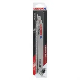 Lazer Reciprocating Saw Blade, Carbide Tipped, 8 Tpi, 9-In. 1
