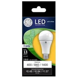Led 3-Way Light Bulb, Soft White, 4/7/13-Watts 1