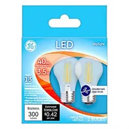 Led Ceilng Fan Light Bulbs, Daylight, Clear, 300 Lumens, 3.5-Watts, 2-Pk. 1