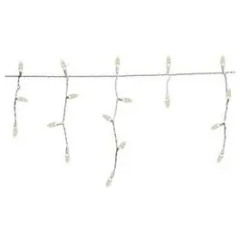Led Icicle Lights, Warm White, 105-Ct. 1