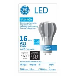 Led Light Bulb, Soft White, Dimmable, 1600 Lumens, 16-Watts 1